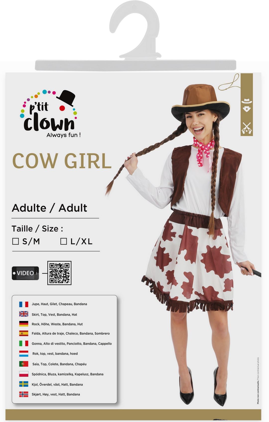 p-tit-clown-cowgirl-kost-m-damen-braun-polyester image 5