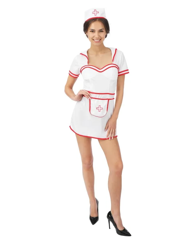 ptit-clown-luxe-krankenschwester-kost-m-damen-wei image 1