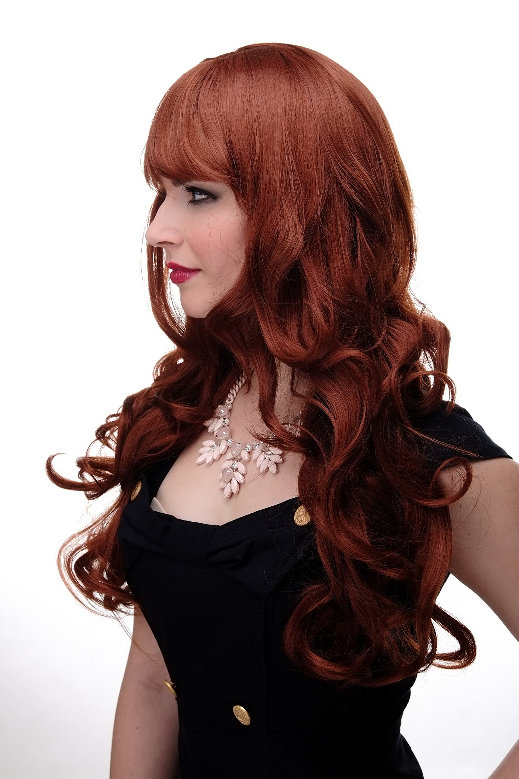wig-me-up-285-damen-per-cke-kupferrot-locken-mit-pony-ca-65-cm image 2