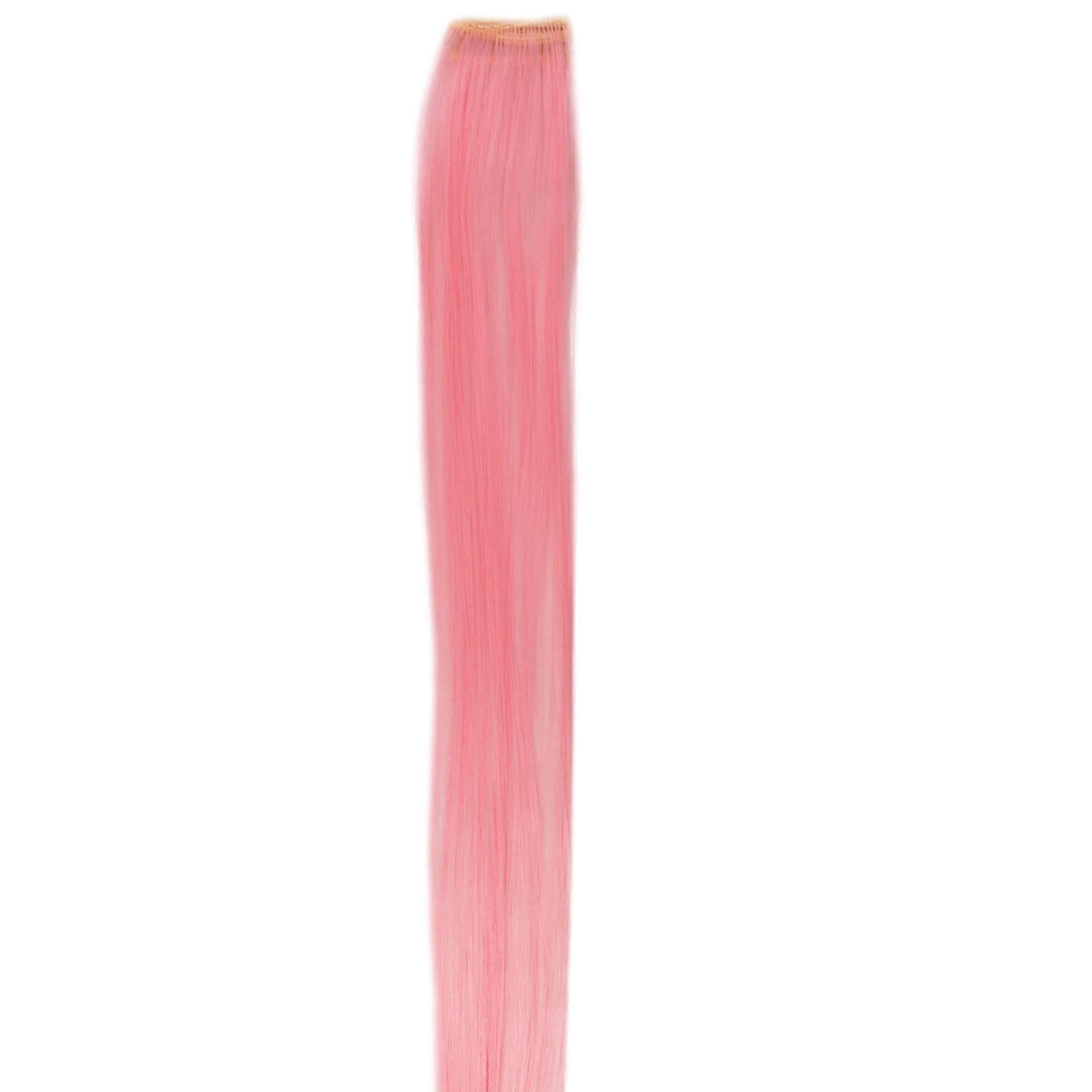 wig-me-up-yzf-p1s18-t1911-clip-in-extension-str-hne-glatt-rosa-45-cm image 1