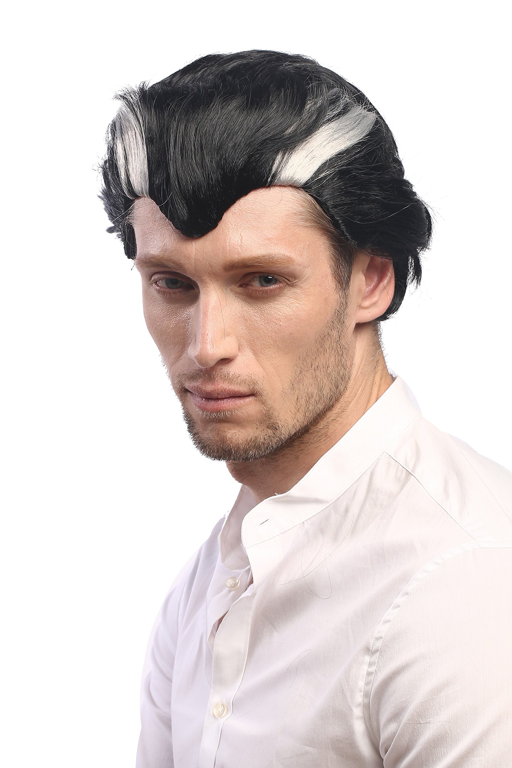 wig-me-up-herrenper-cke-xh-820-za103-za68a-vampir-dracula-schwarz-grau-kurz-ca-2 image 2
