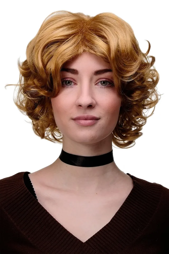 wig-me-up-gfw1690-124-damenper-cke-kurz-gelockt-toupiert-25-cm-dunkelblond image 1