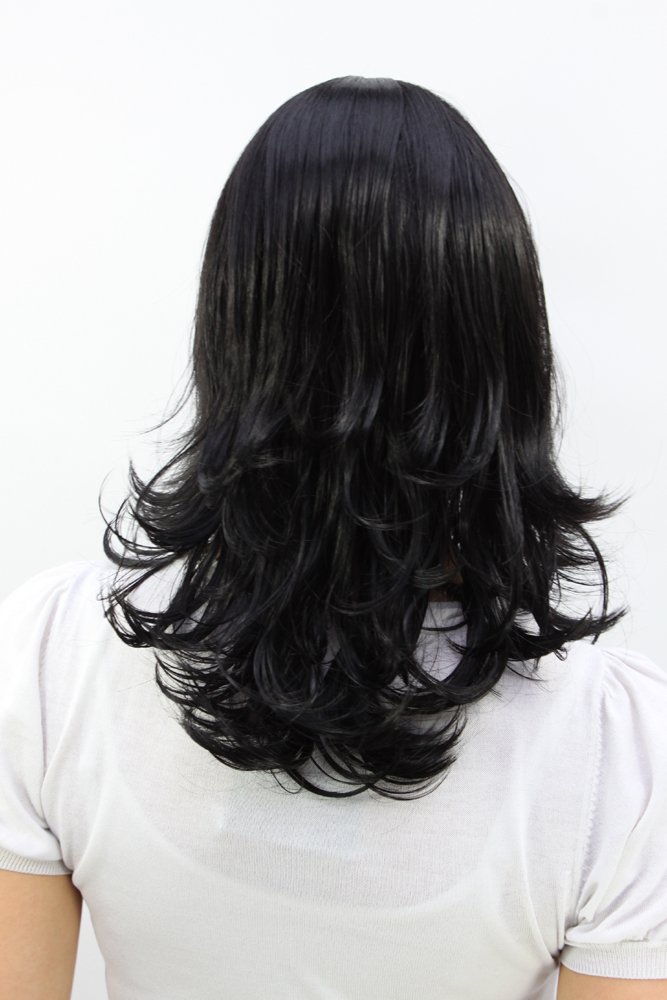 wig-me-up-3017-2-damenper-cke-schulterlang-gewellt-schwarz-pony-45-cm image 4