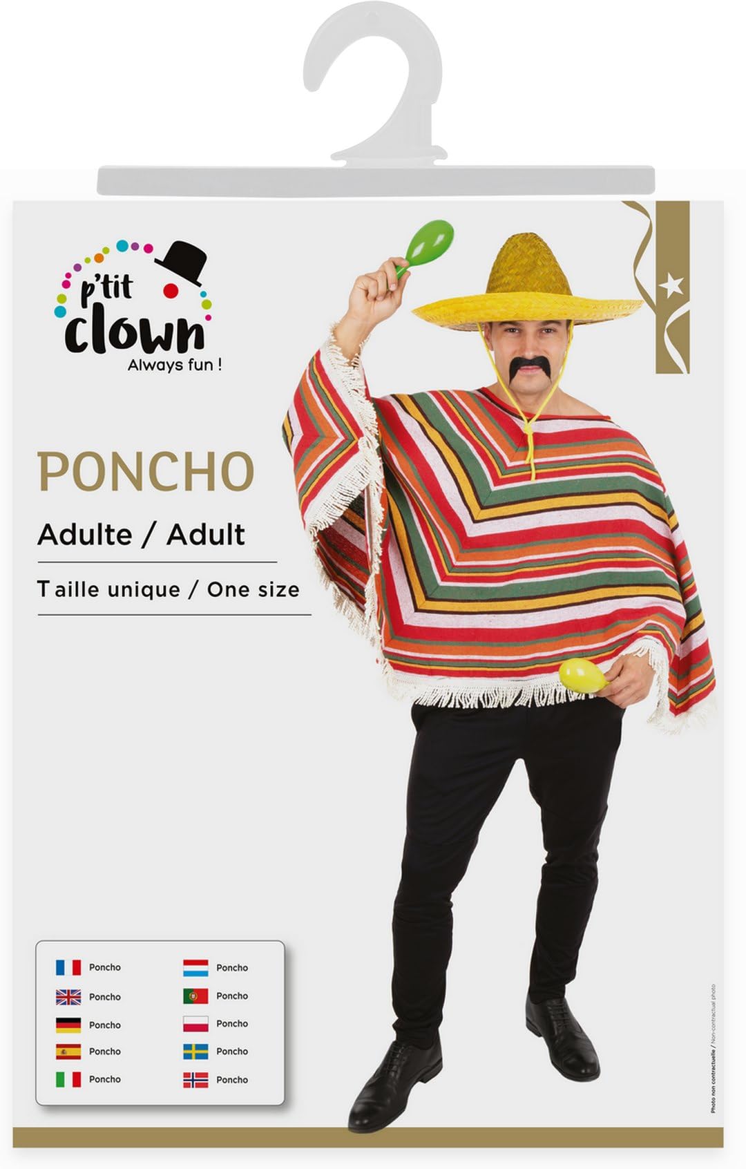 ptit-clown-91224-poncho-mexikanisch-erwachsene-mehrfarbig-einheitsgr-e image 5
