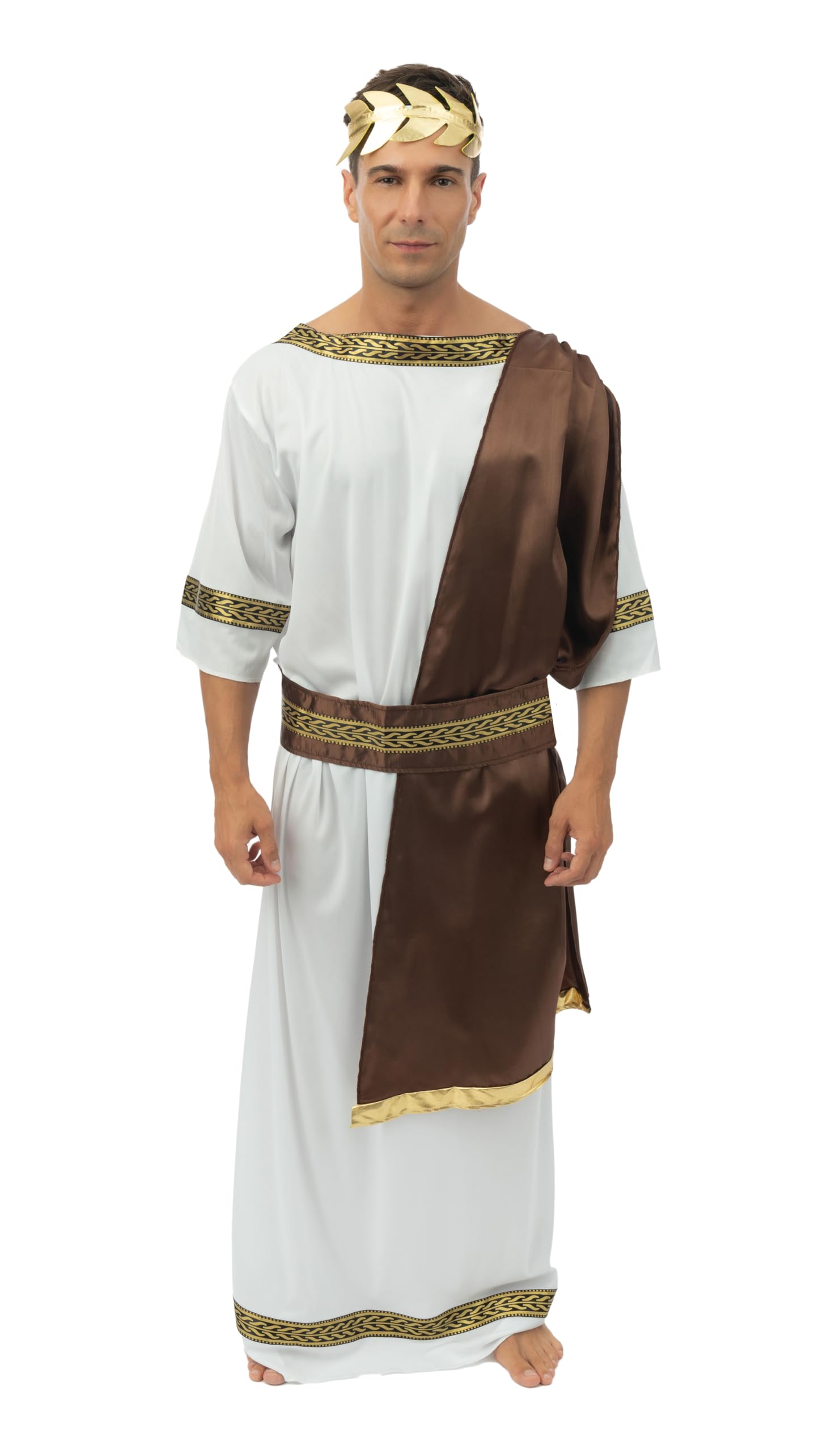 ptit-clown-99667-premium-grieche-kost-m-set-toga-g-rtel-krone-erwachsene image 1