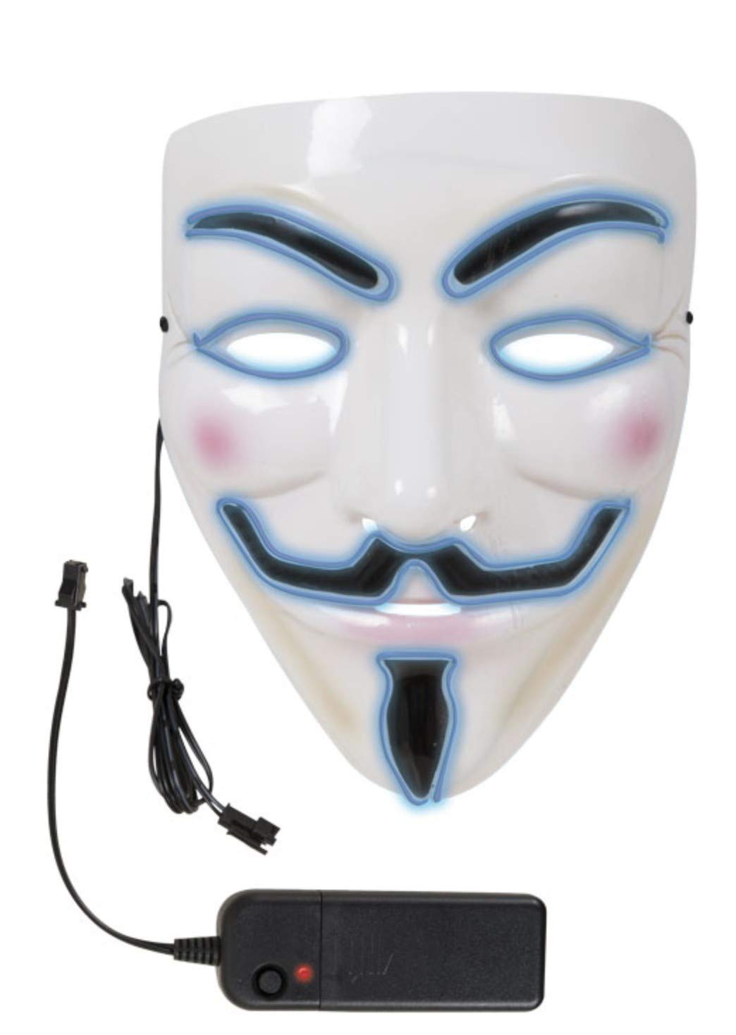 ptit-clown-anonyme-maske-mit-beleuchtung-re44062 image 1