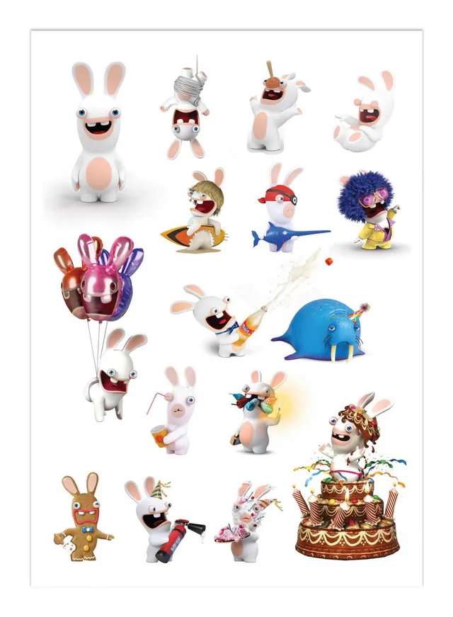 p-tit-clown-rabbids-tempor-re-tattoos-kindergeburtstag-make-up image 1