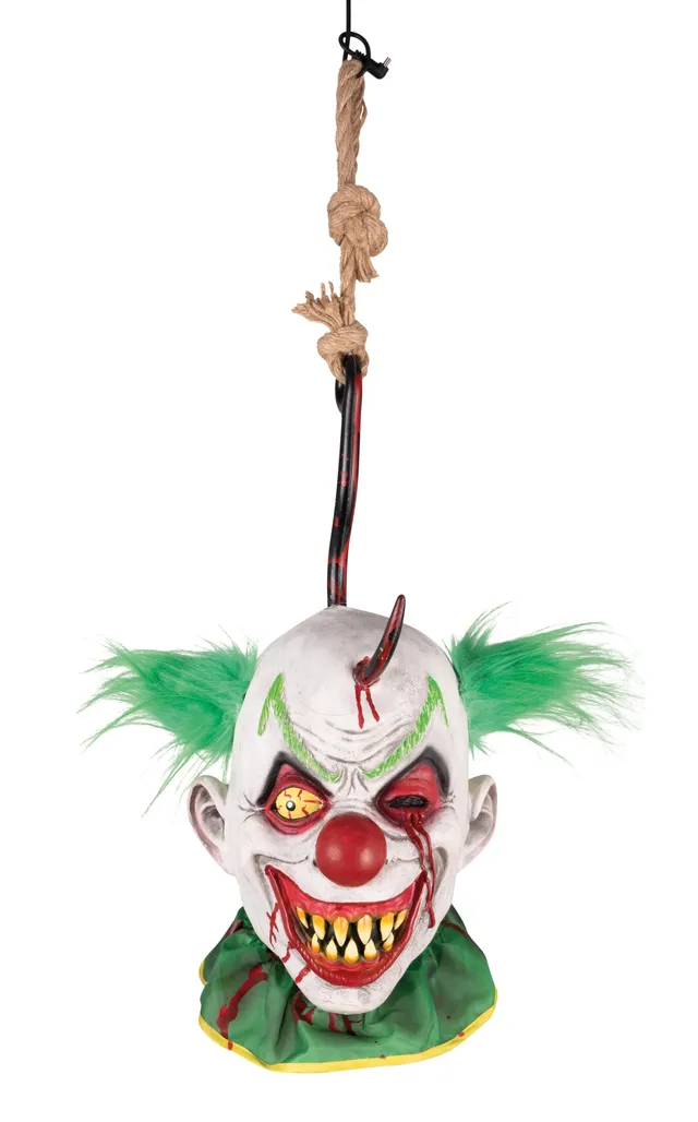ptit-clown-h-ngeleuchte-clown-kopf-latex-gr-n image 1