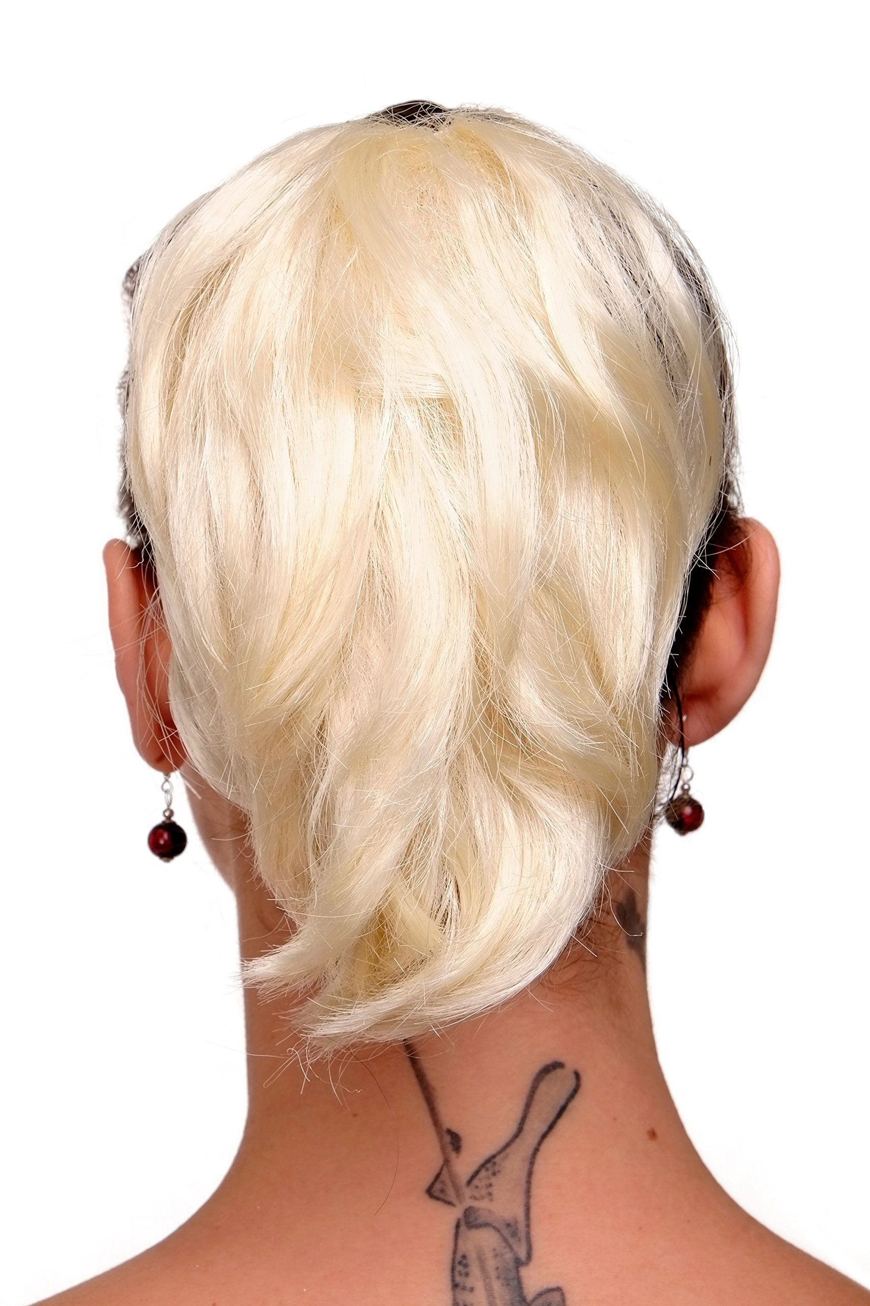 wig-me-up-t6545-haarteil-zopf-extension-platinblond-20-cm-mit-klammer image 1
