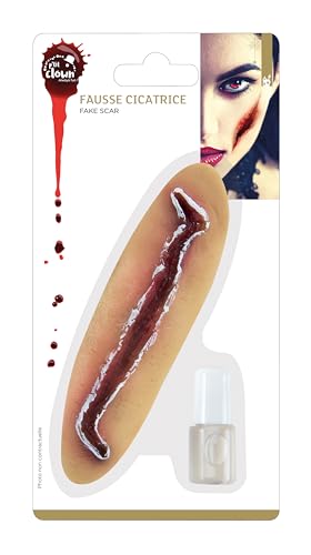 ptit-clown-falsche-narbe-13-cm-inkl-kleber-halloween-make-up image 4
