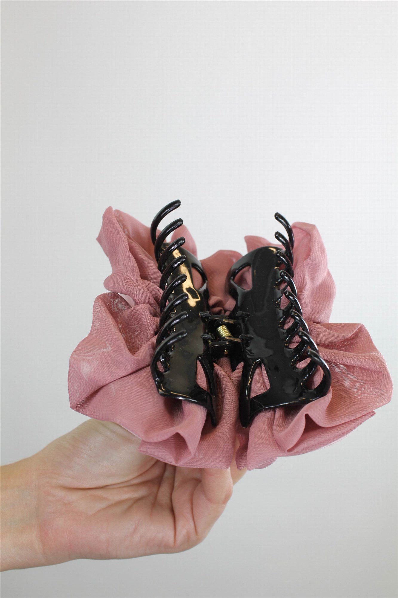 wig-me-up-haarrose-z026-schleifen-haarrosette-rosa-mit-butterflyklammer image 3