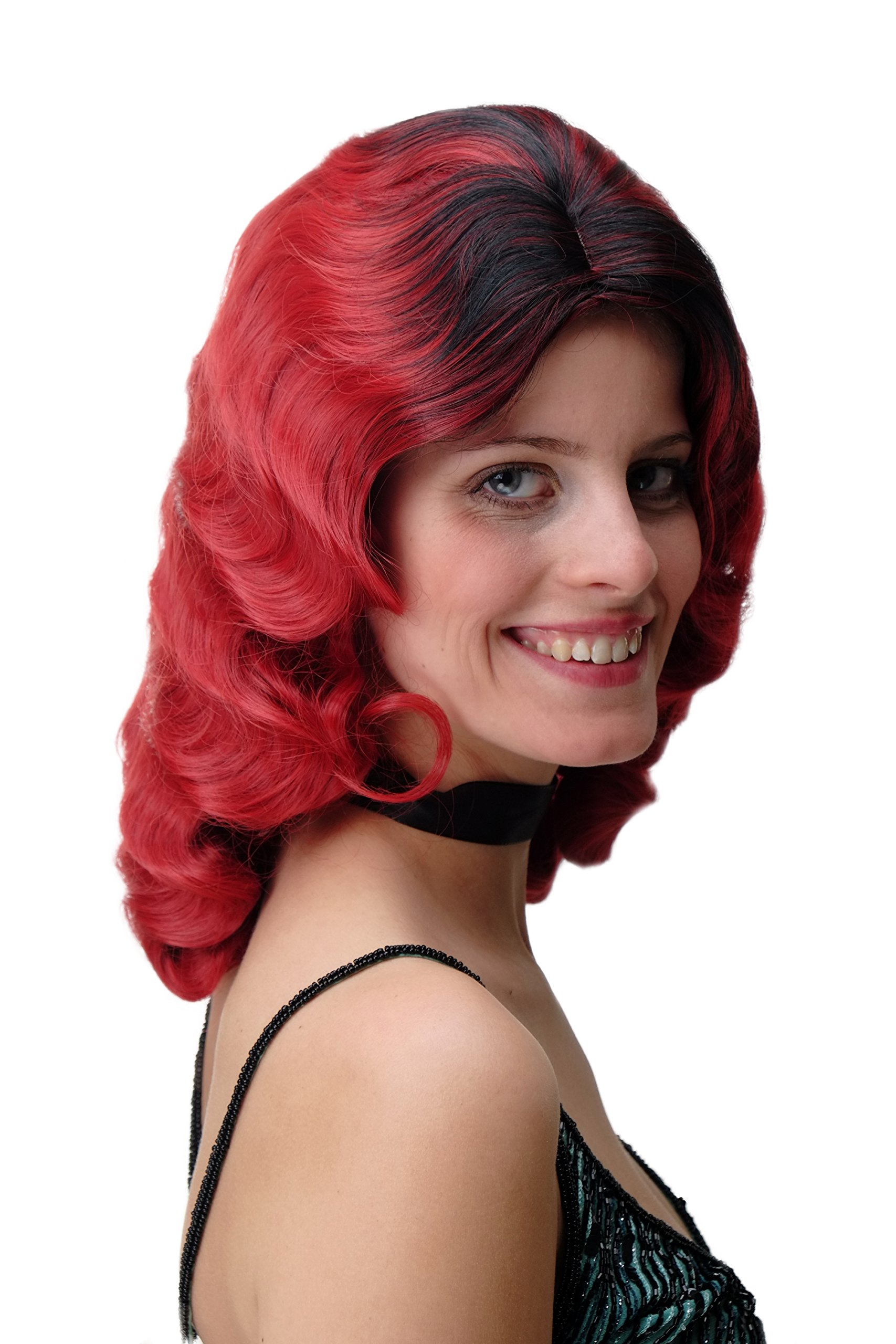 wig-me-up-gfw1860-damenper-cke-hollywood-ombre-schwarz-rot-lang image 1