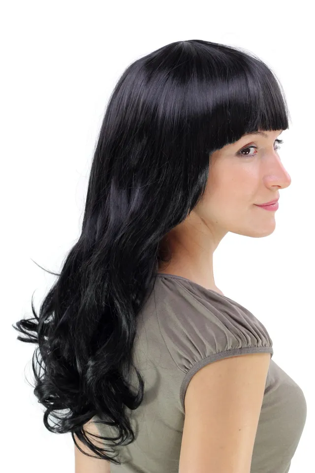 wig-me-up-yzf-7080l-1b-damenper-cke-lang-gewellt-schwarz-mit-pony image 1