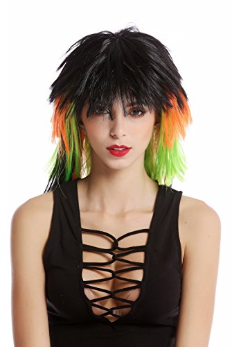 wig-me-up-90706-fan-per-cke-vokuhila-schwarz-neonorange-neongr-n-55-cm image 6