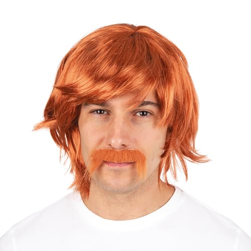 ptit-clown-51921-70er-80er-per-cke-rot-mit-schnurrbart image 6