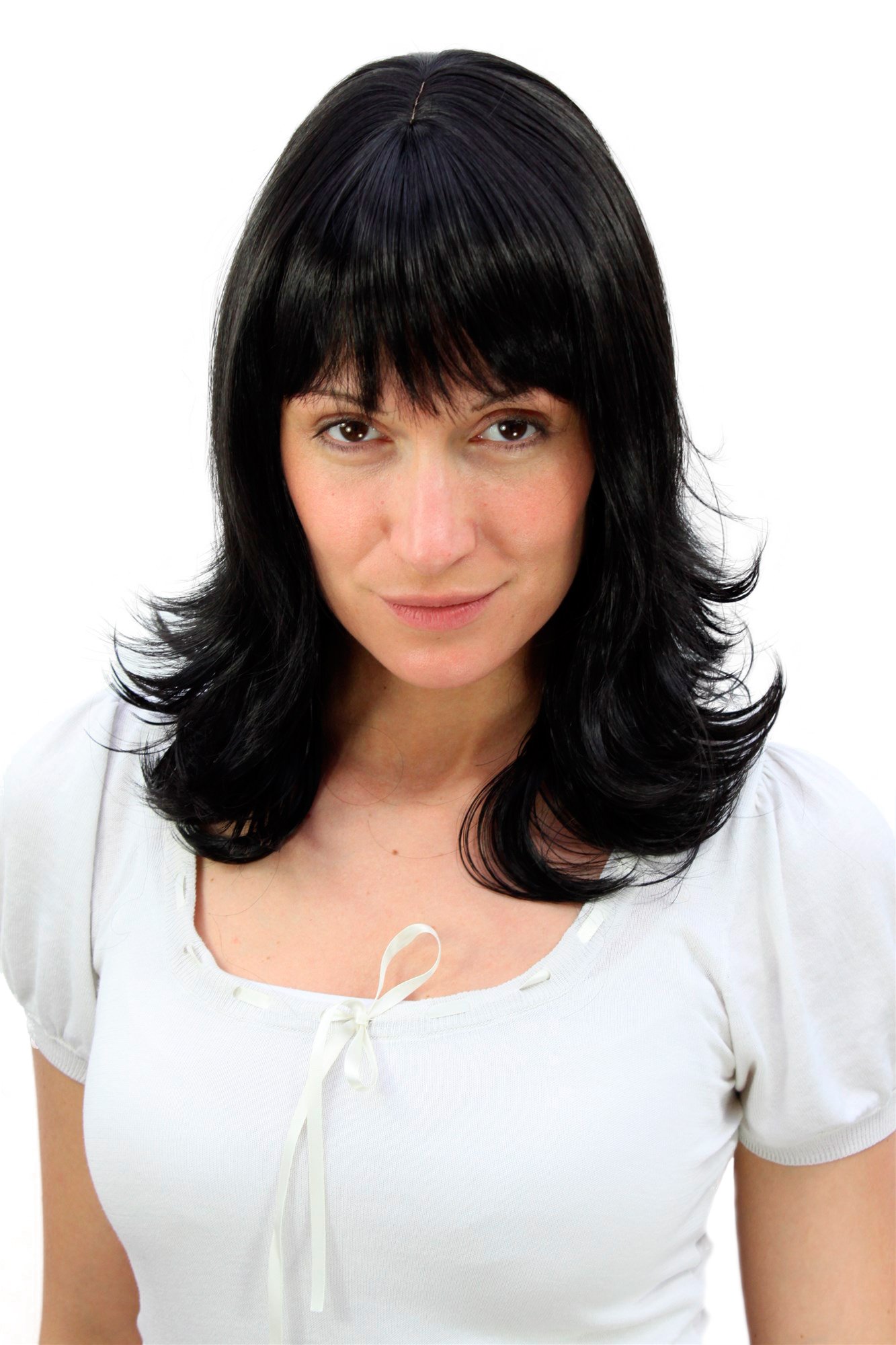 wig-me-up-3017-2-damenper-cke-schulterlang-gewellt-schwarz-pony-45-cm image 1