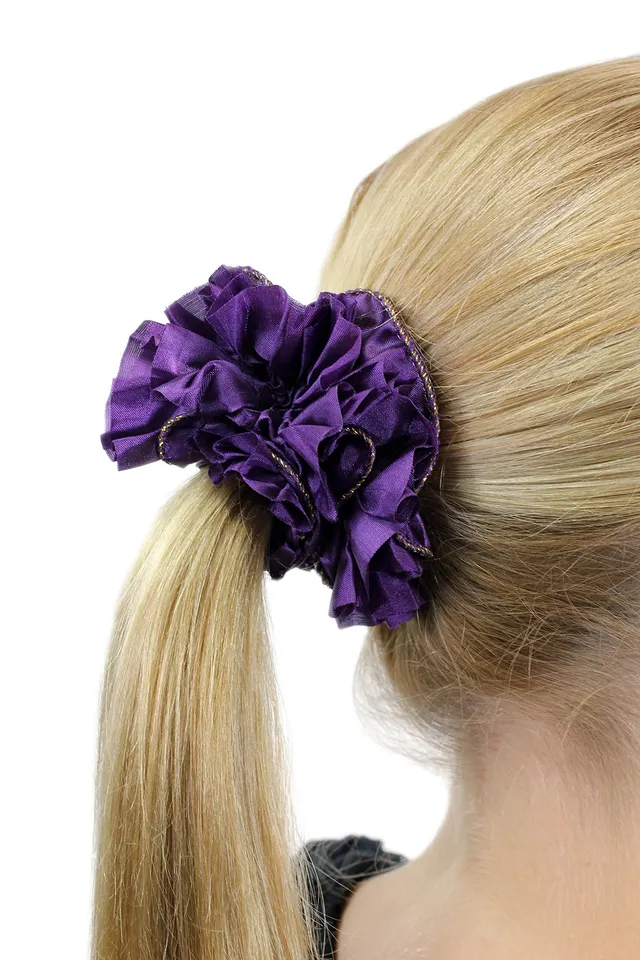 wig-me-up-z005-scrunchy-haarband-lila-dunkel image 1