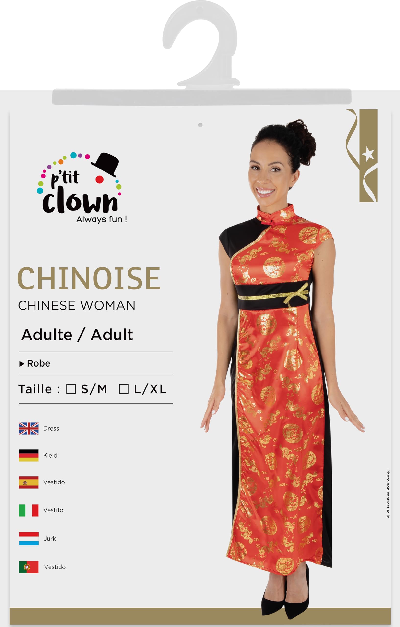 p-tit-clown-chinesisches-kleid-erwachsene-rot-polyester-kost-m image 6