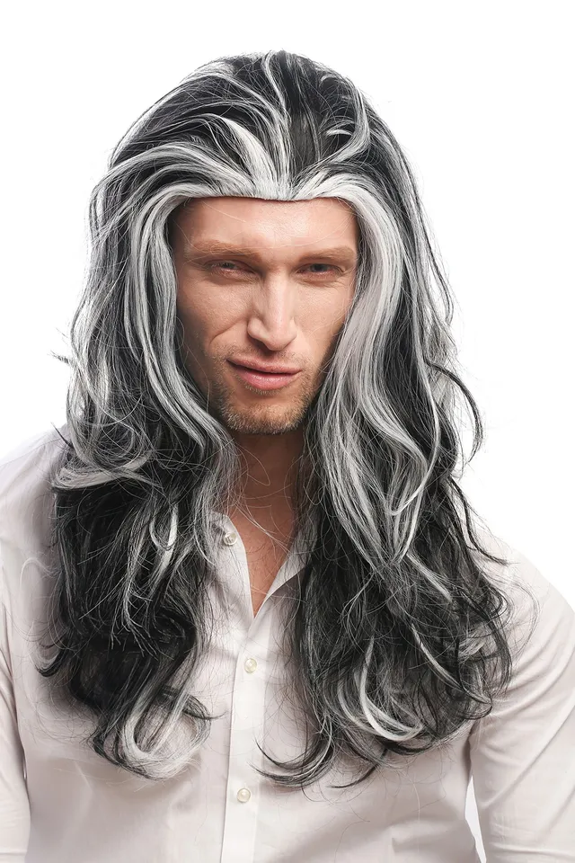 wig-me-up-29938b-vampir-per-cke-lang-schwarz-wei-grau-55-cm-unisex image 1