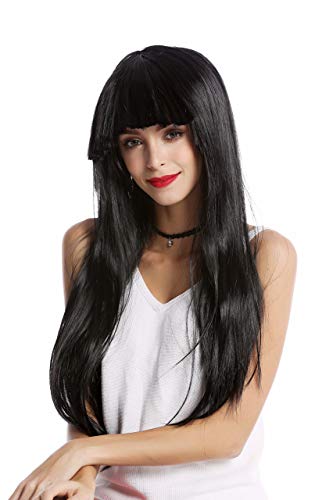 wig-me-up-1373-103-damenper-cke-lang-glatt-schwarz-mit-pony-disco-glam image 6