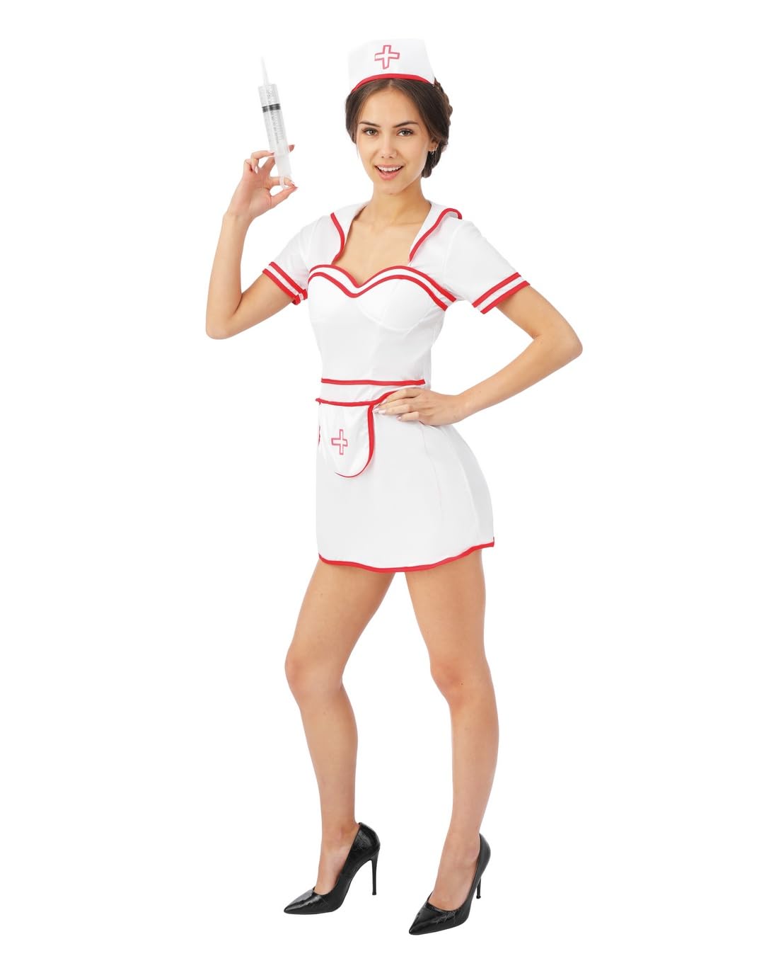 ptit-clown-luxe-krankenschwester-kost-m-damen-wei image 2
