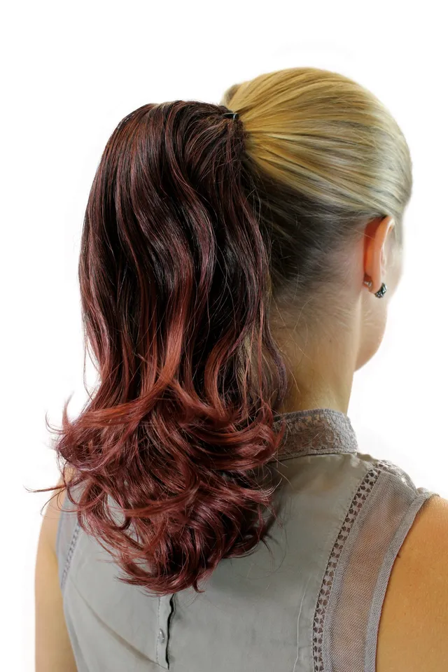 wig-me-up-zopf-cm-411-2t35-haarteil-rotbraun-mix-gewellt-30-cm image 1