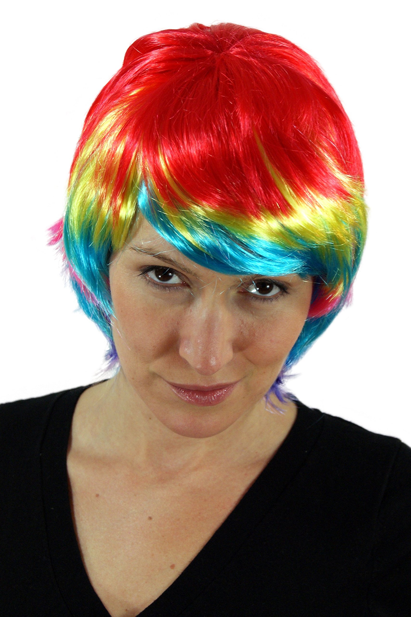 wig-me-up-pw0047-color-party-per-cke-bob-bunt-kurzhaar-paradiesvogel image 1