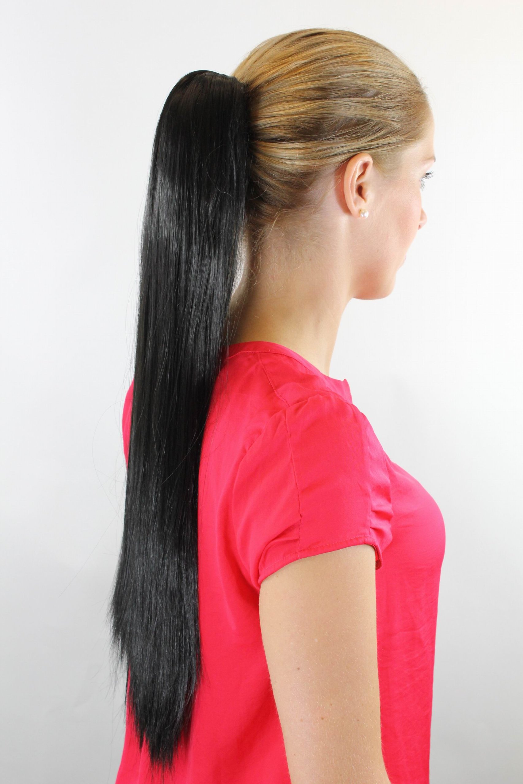 wig-me-up-xf-6464-2-extension-zopf-haarteil-schwarz-glatt-ca-65-cm-mit-butterfly image 2