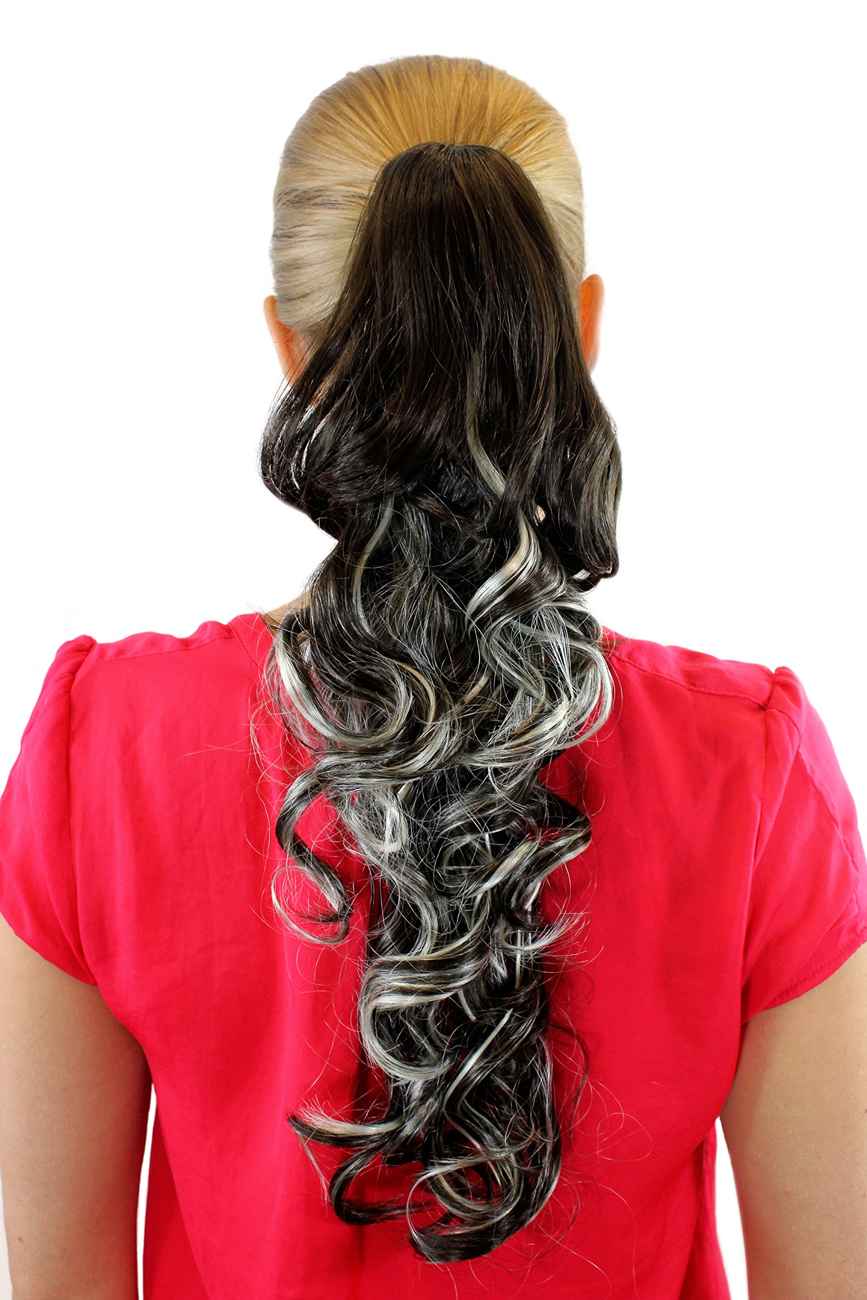 wig-me-up-xf-0053a-8h113-zopf-haarteil-extension-50-cm-braun-blond-lockig image 1