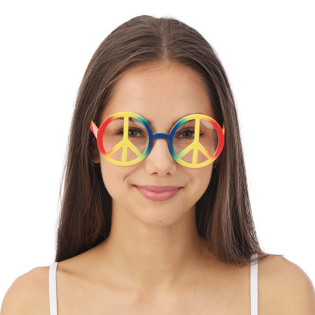 ptit-clown-40001-hippie-brille-peace-and-love-mehrfarbig-kunststoff image 4