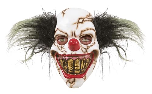 ptit-clown-skelett-clown-maske-mit-haar-erwachsene image 3