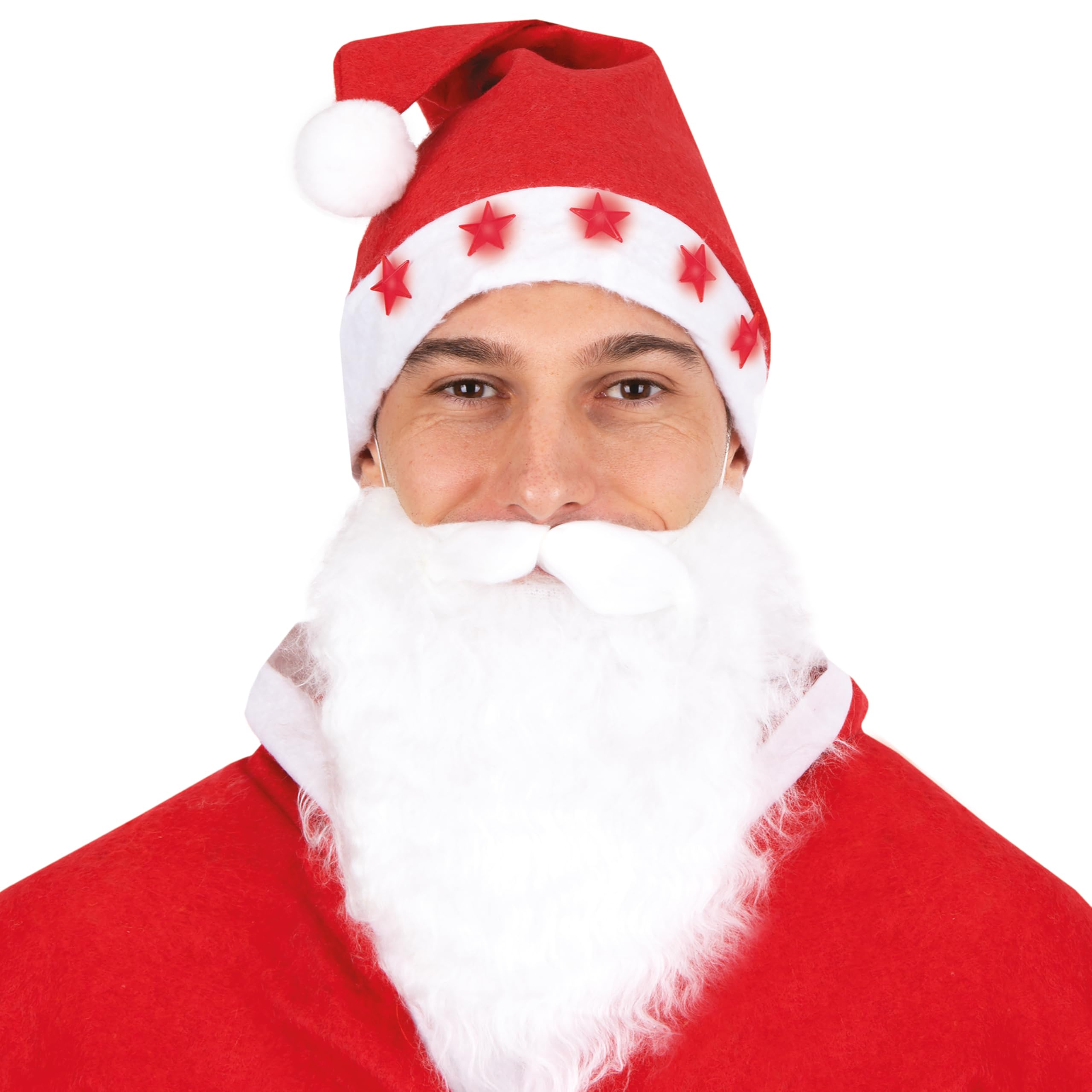 ptit-clown-weihnachtsm-tze-leuchtsterne-rot-erwachsene image 4