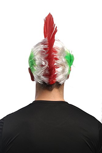 wig-me-up-xr-012-fan-per-cke-irokese-mohawk-italien-gr-n-wei-rot image 8