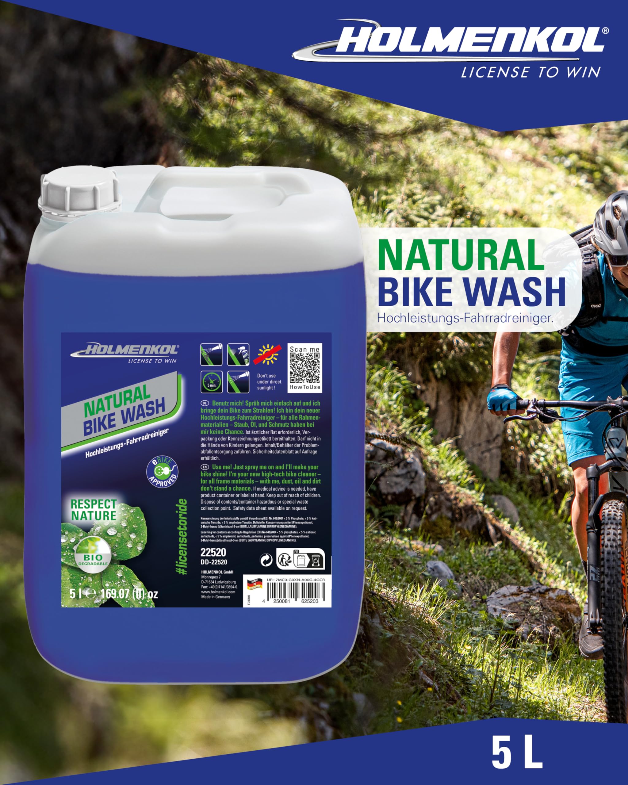 holmenkol-natural-bike-wash-fahrradreiniger-5l image 2