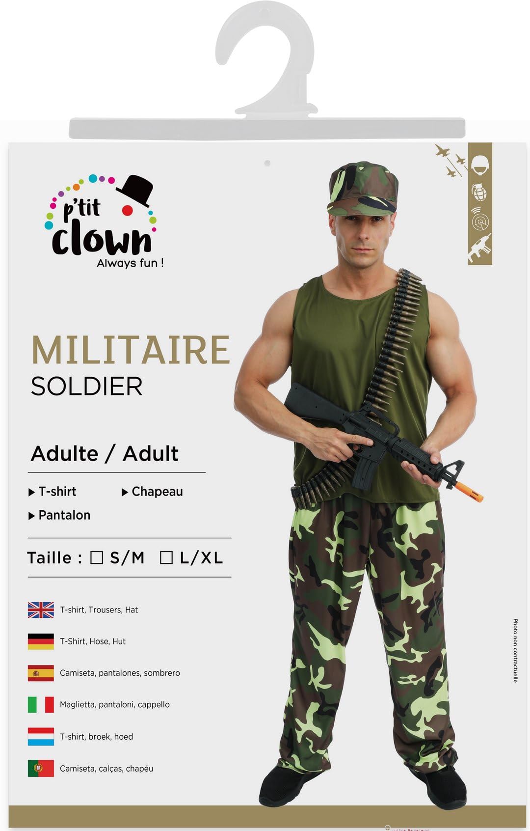 p-tit-clown-23306-milit-r-soldaten-kost-m-rankgitter-l-xl-unisex image 6