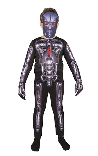 p-tit-clown-skelett-roboter-kost-m-kinder-mit-maske-overall-handschuhe image 6