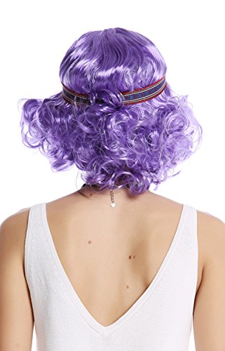 wig-me-up-90896-za08-partyper-cke-lila-longbob-lockig-mit-stirnband-80er-diva image 7