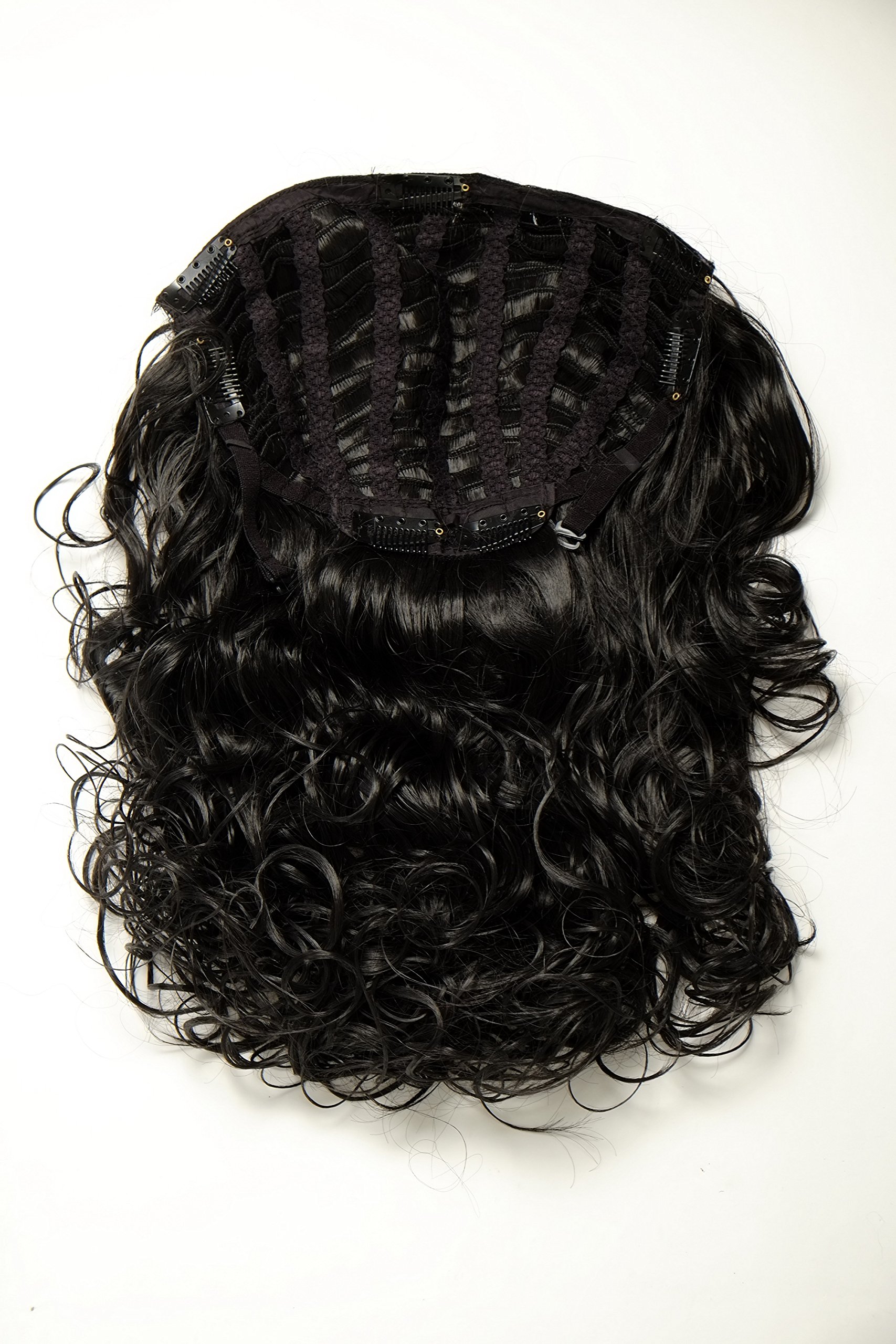 wig-me-up-h9312-2-halbper-cke-clip-in-locken-schwarz-40-cm image 2