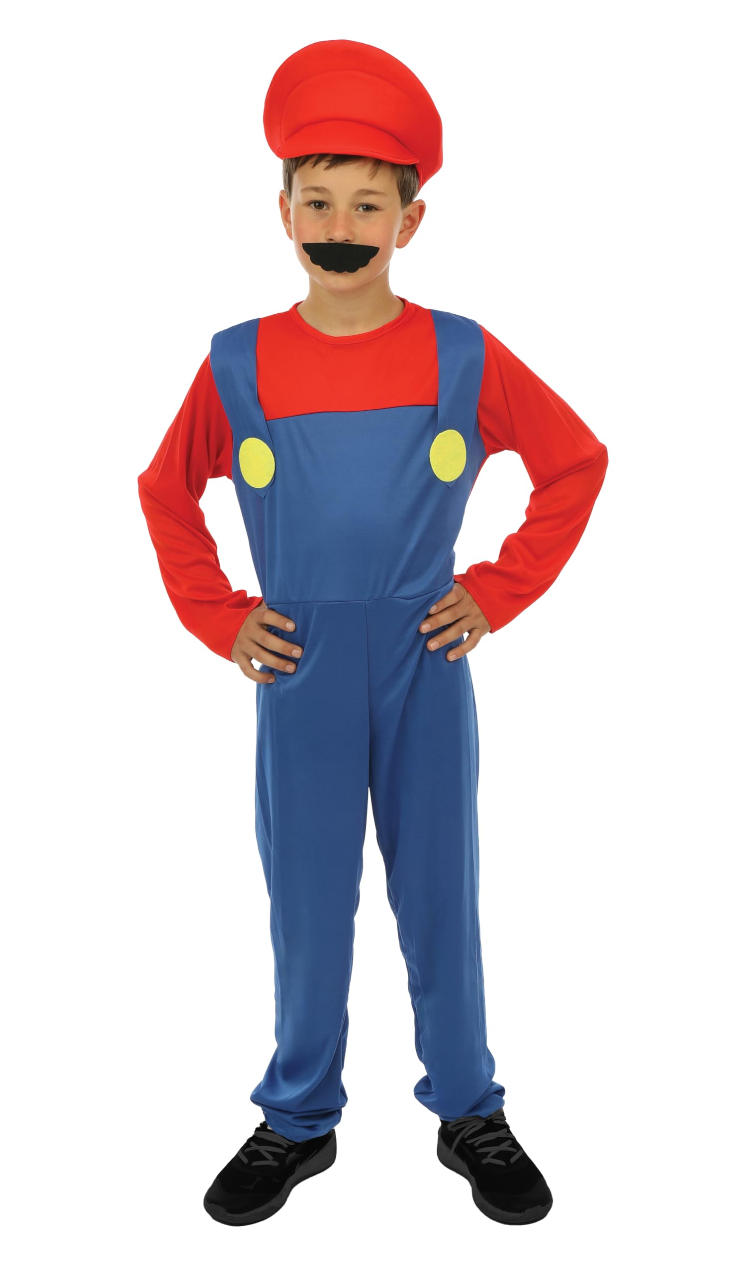 p-tit-clown-klempner-kost-m-f-r-kinder-mit-m-tze-und-schnurrbart image 7