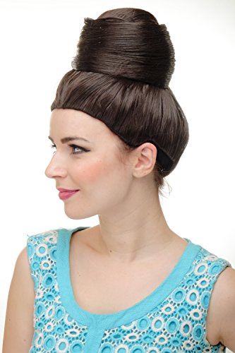 wig-me-up-gfw2200-6-damenper-cke-beehive-dutt-mittelbraun-25-cm-vintage-50er-60e image 6
