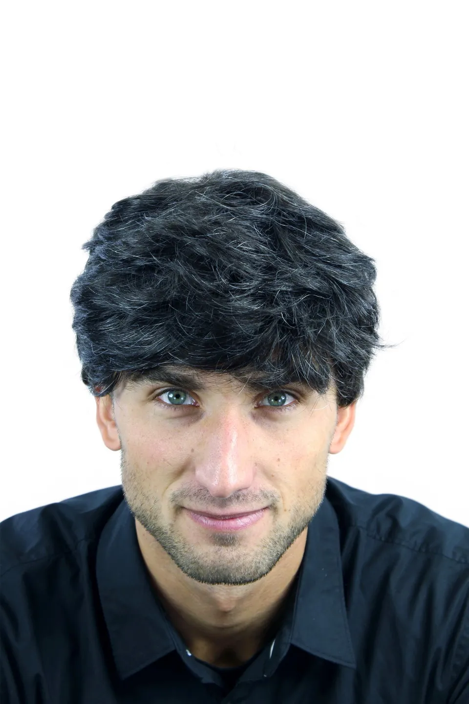 wig-me-up-cm-195-3-613-herrenper-cke-dunkelbraun-grau-kurz-wellig-25-cm image 1