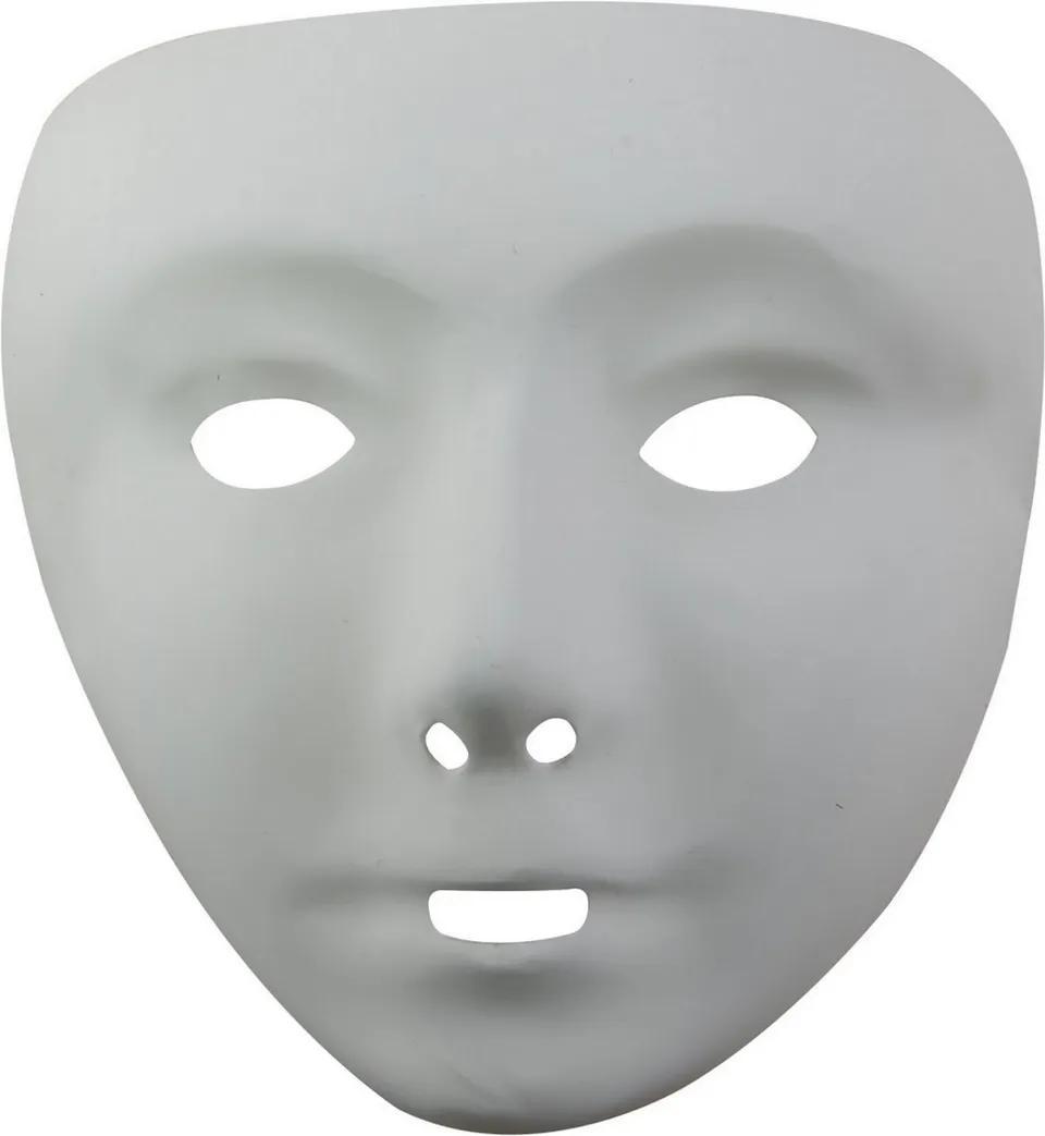 ptit-clown-wei-e-maske-damen-gesichtsmaske image 1