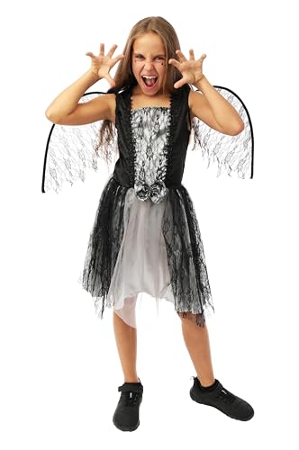 p-tit-clown-zerrissener-engel-m-dchenkost-m-schwarz-grau-mit-fl-geln image 8