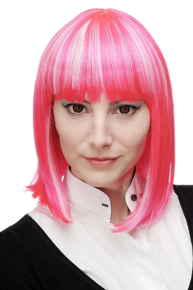 wig-me-up-h7862-tt-2315-1001-cosplay-per-cke-page-bob-pink-wei-platin-35-cm image 1