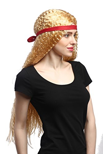 wig-me-up-90783-za02a-per-cke-damen-hippie-goldblond-75-cm-mit-stirnband image 8