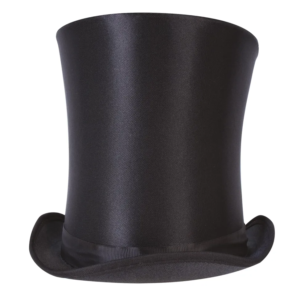 ptit-clown-zylinder-satin-schwarz-erwachsene-hut image 1