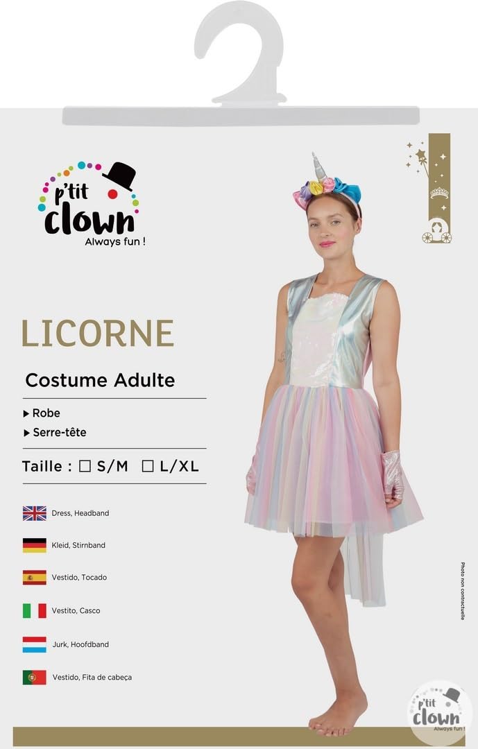 ptit-clown-damenkost-m-einhorn-kleid-mit-kopfb-gel image 5