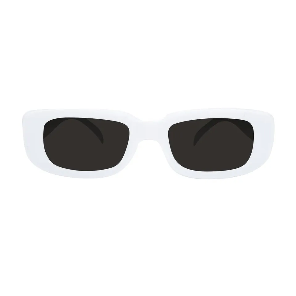 ptit-clown-michel-p-kost-mbrille-rechteckig-wei-retro-70er image 1