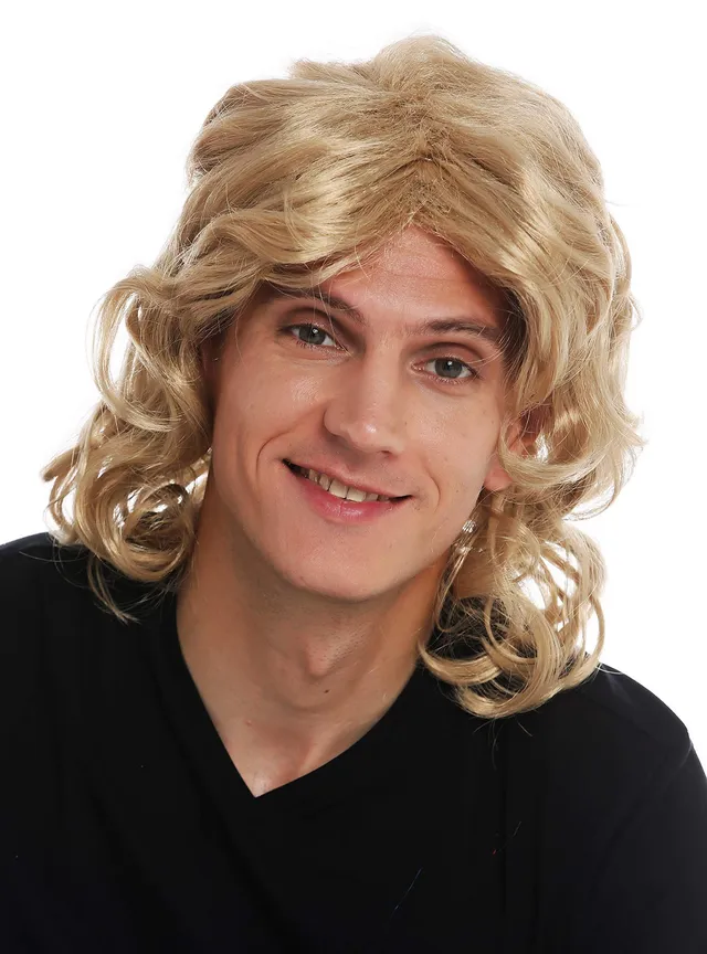 wig-me-up-f26722-za82a-herren-per-cke-lang-gewellt-karamellblond-mit-mittelschei image 1