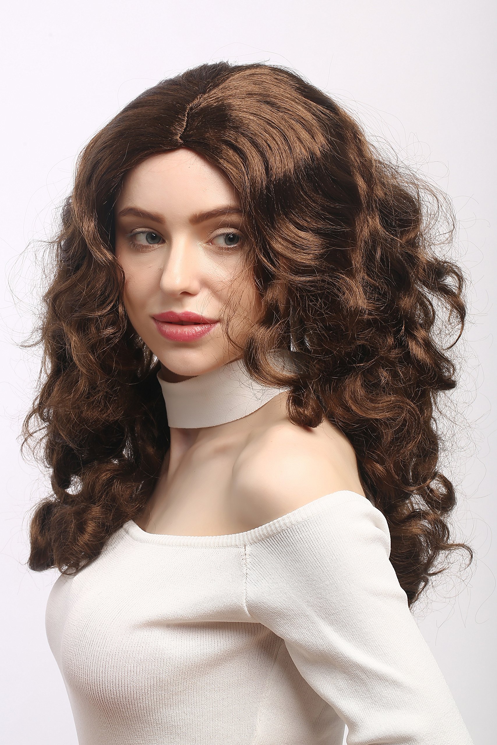 wig-me-up-90908-za6-damen-party-per-cke-braun-lang-wellig-50-cm image 3